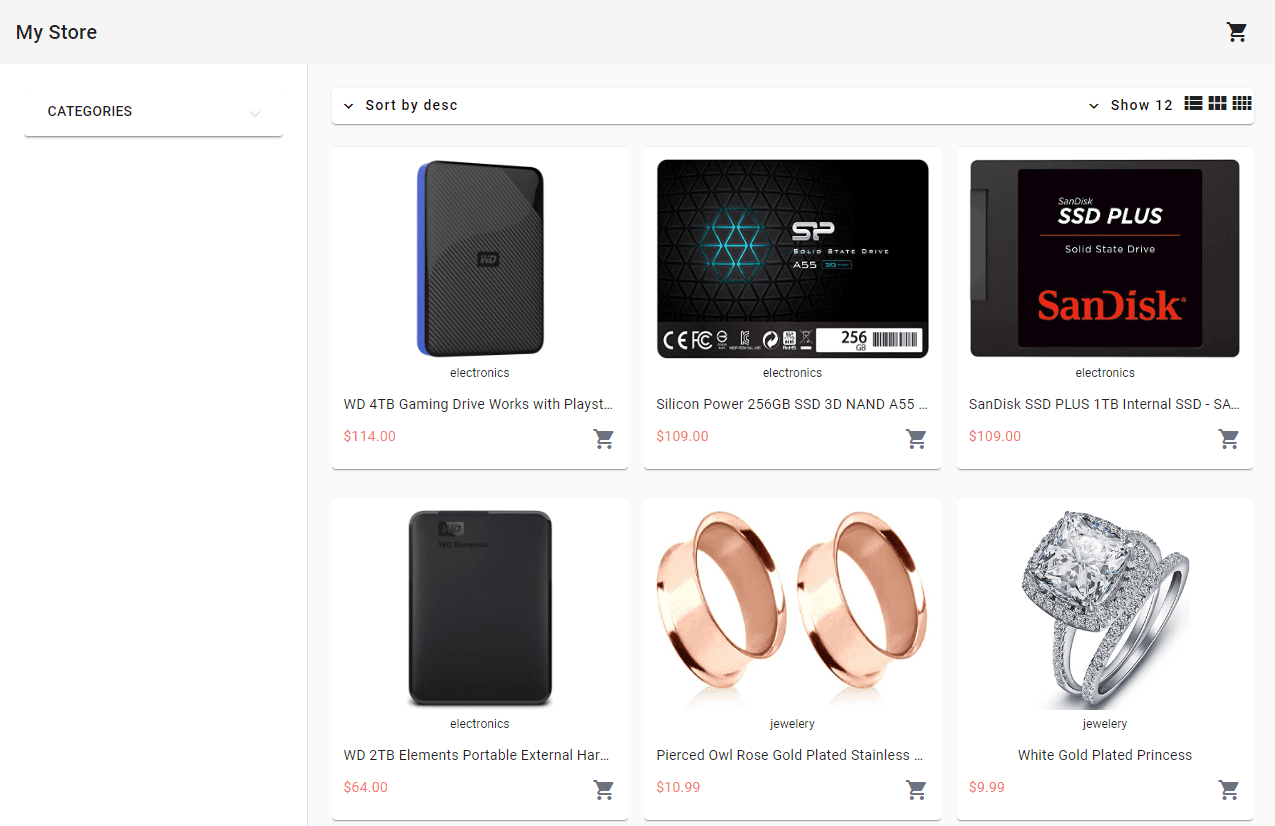 Angular Webshop